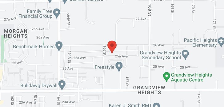 map of 16633 25A AVENUE